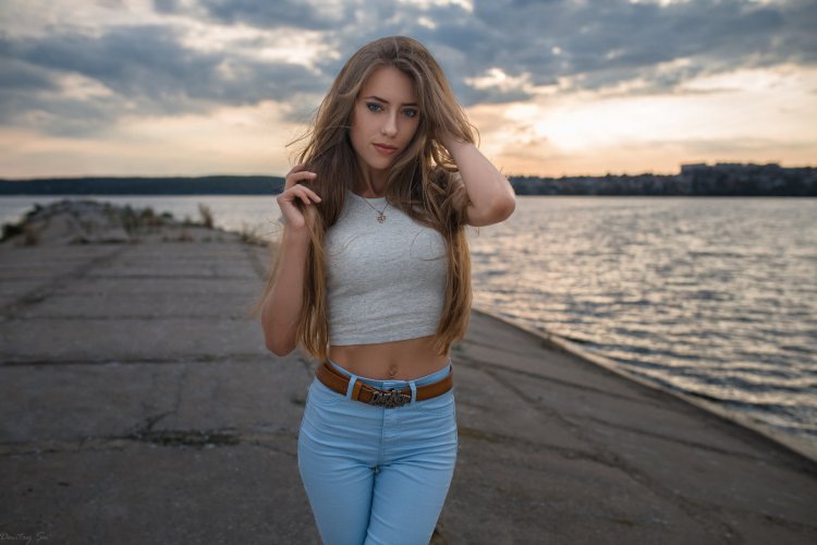 Beautiful girls in jeans