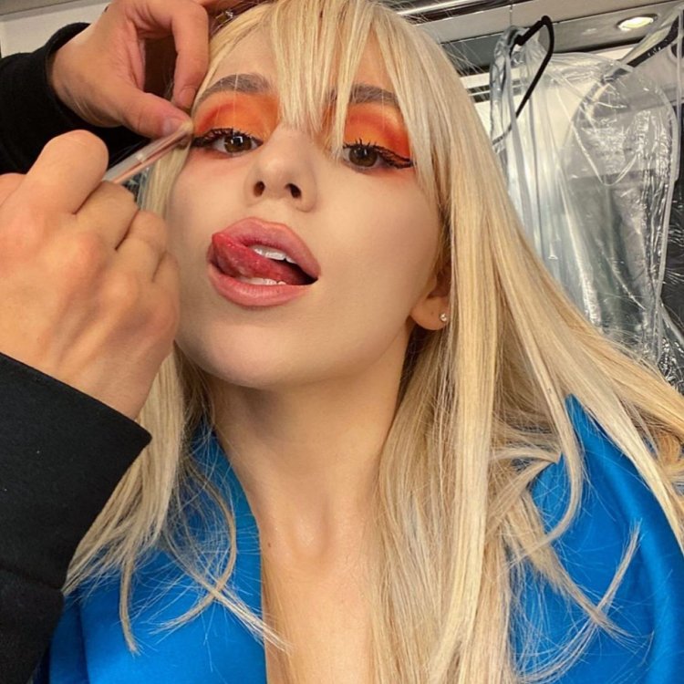 Ava Max with bangs