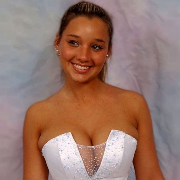 Christina Lucci in a wedding dress