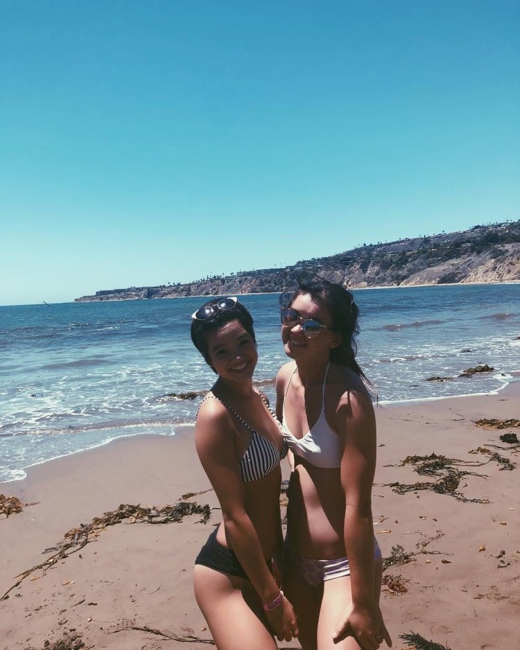 Peyton Elizabeth Lee in a swimsuit