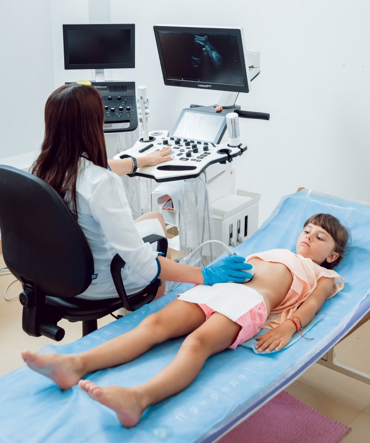 Gynecological examination of teenage girls