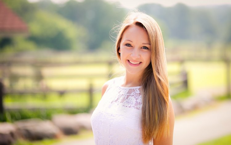 Girl with a sweet smile