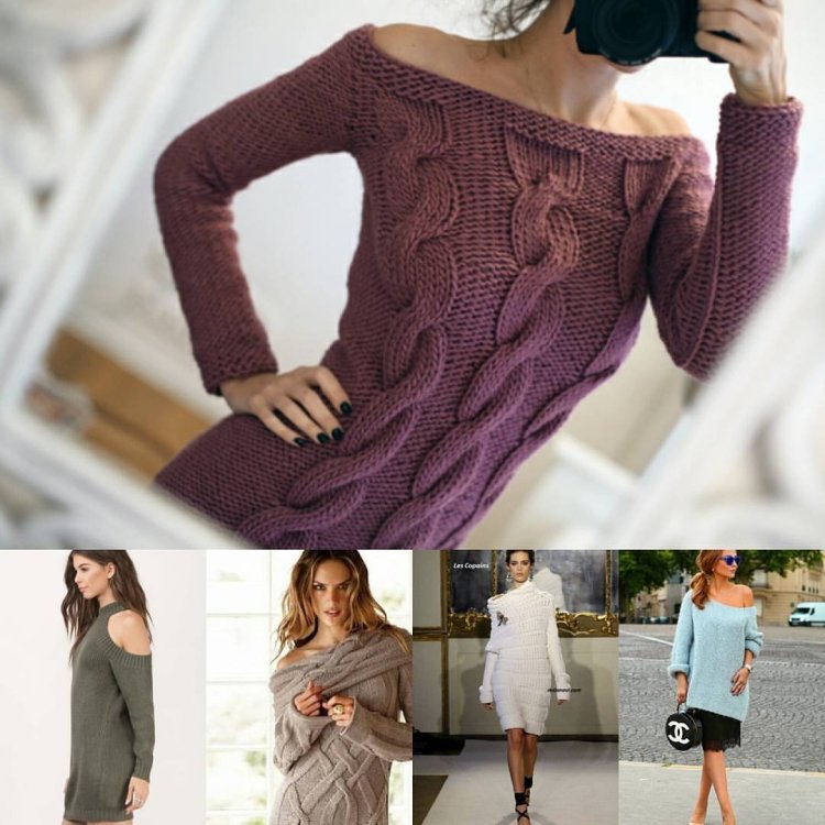 Polover with braids for women