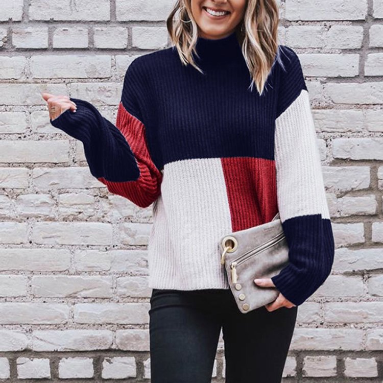 Jumper Color Block Oversize