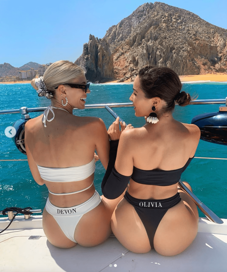 Olivia Francis Calpo in a swimsuit