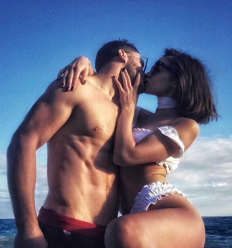 Olivia Newton-John in a swimsuit