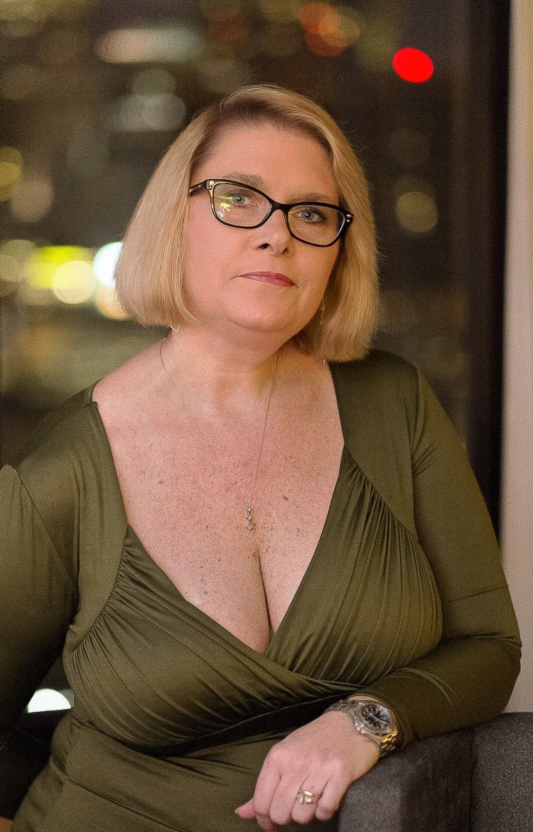 Old woman in a wedding dress