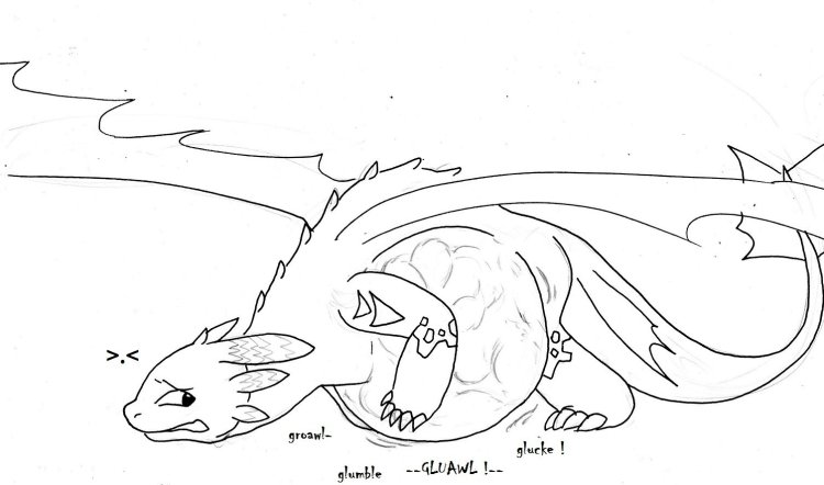 Line Dragon Night Furia Line