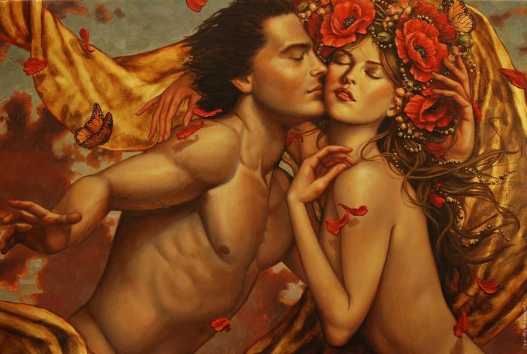 Adam and Eve in modern painting