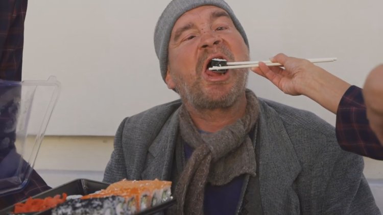 Food of homeless people