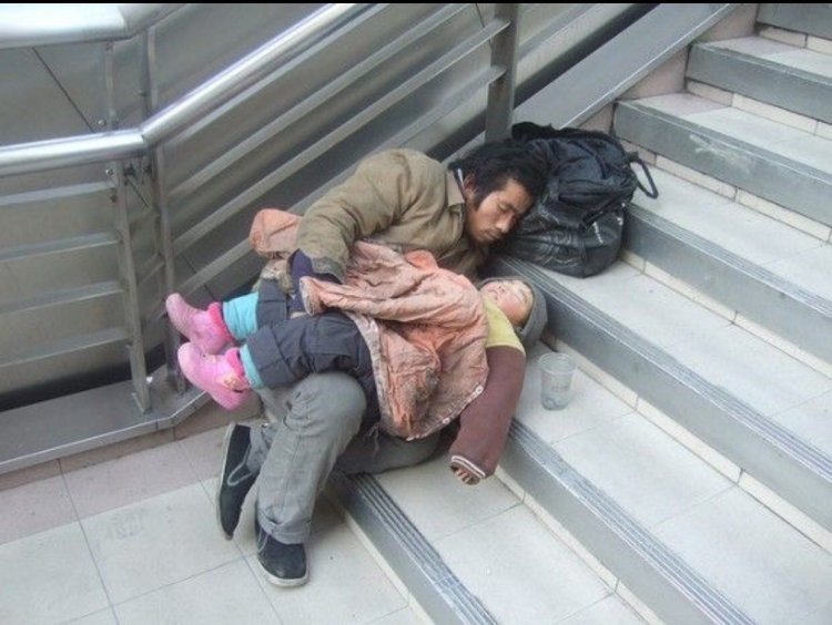 Chinese homeless people
