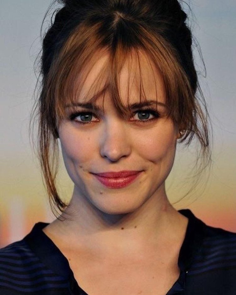 Rachel Macadams with bangs