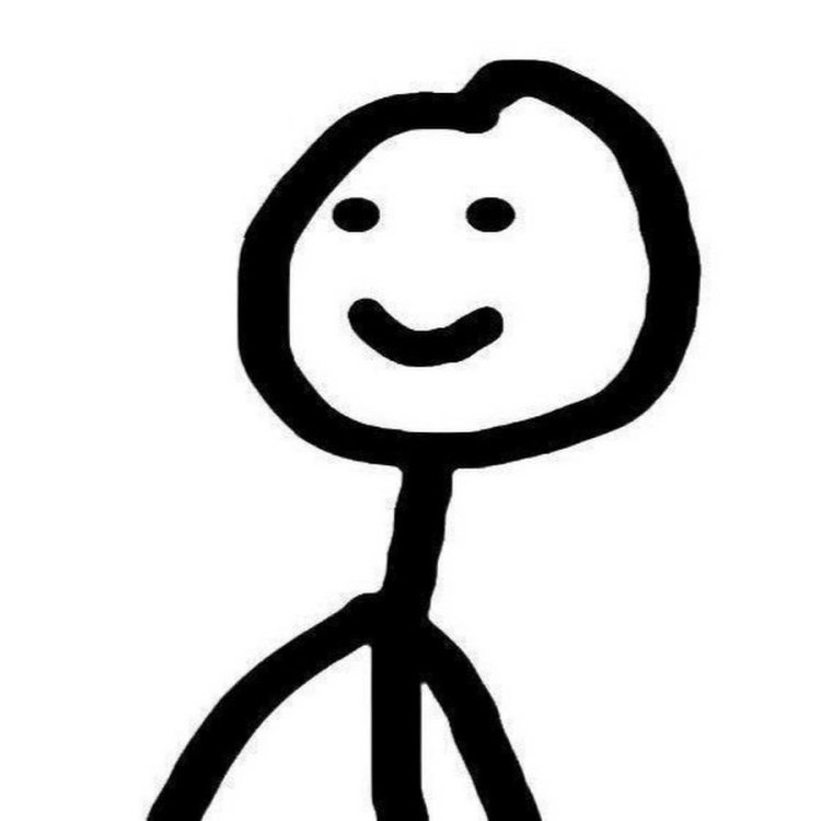 Stickers with a painted man