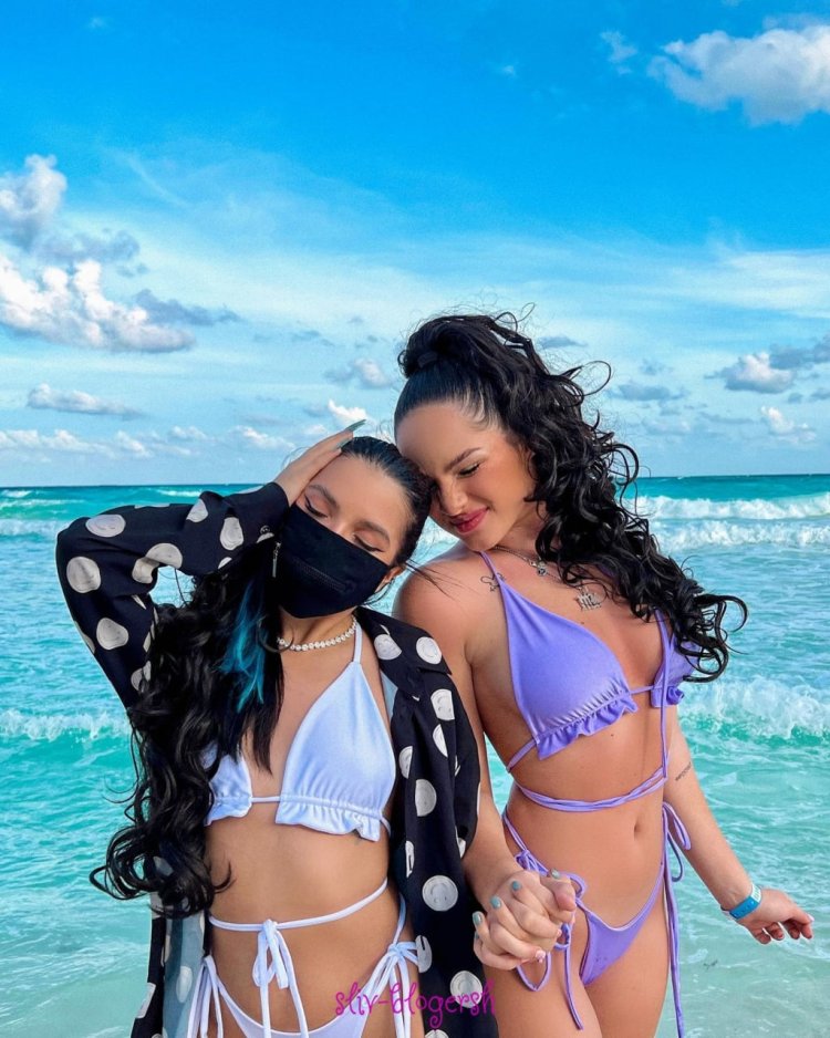 Tenderlibai in a swimsuit