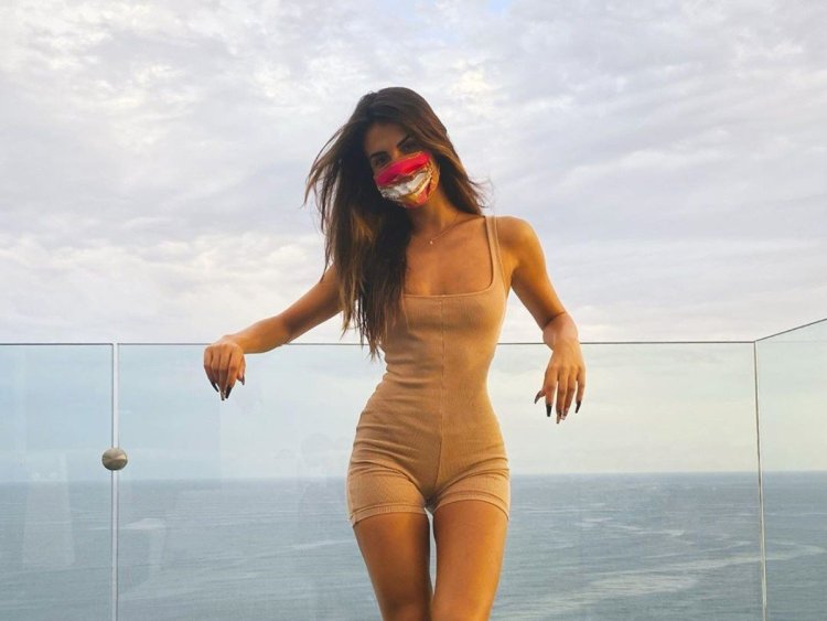 Sofia Reyes in a swimsuit