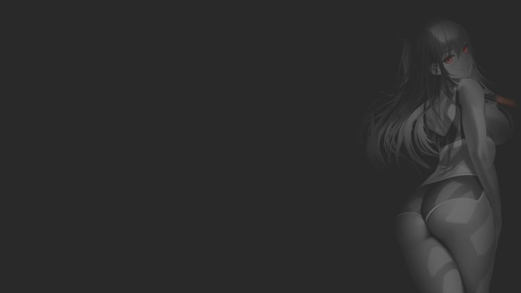 Minimalistic wallpaper with girls