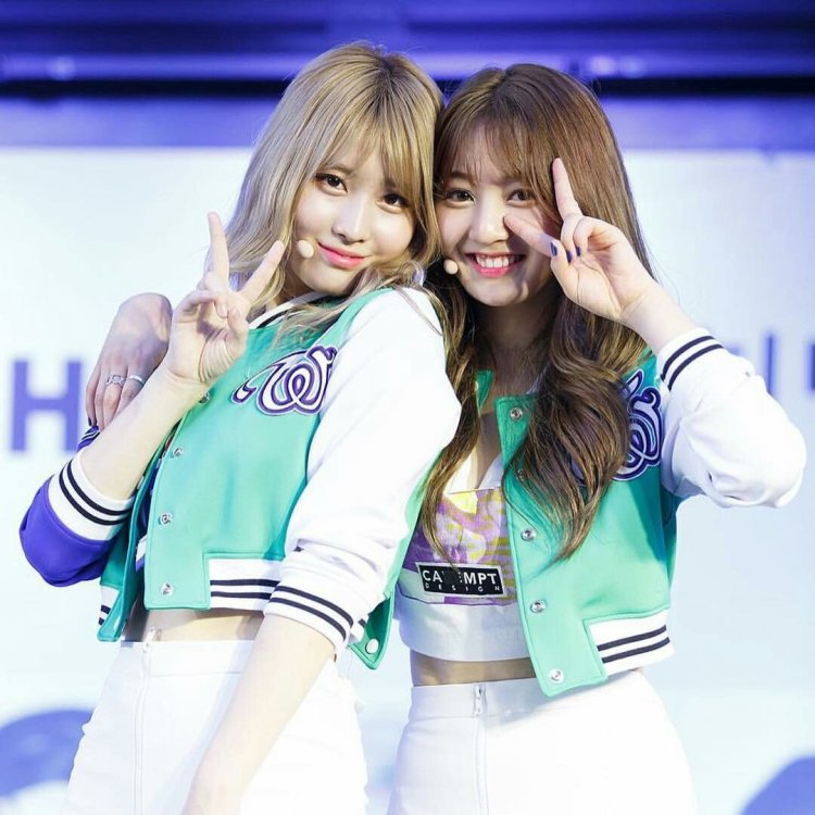 Jihyo and DK Seventeen