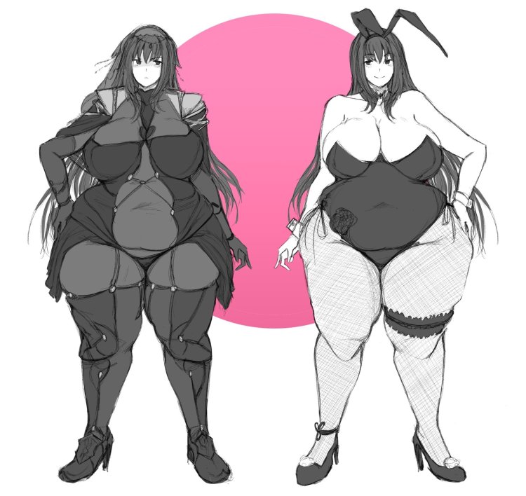 Wide Hips Fat anime