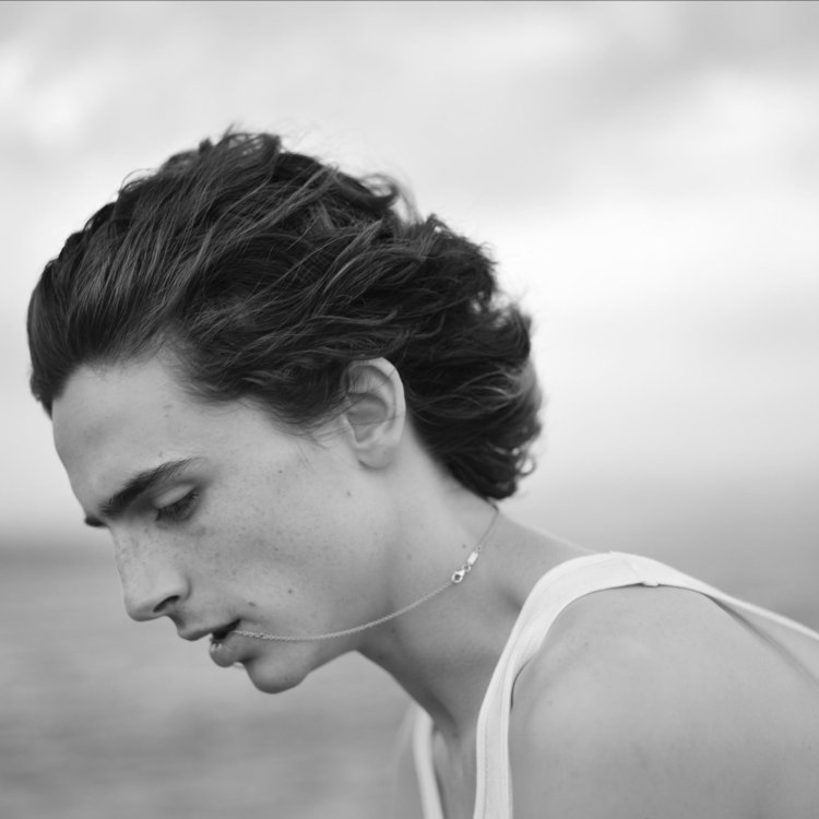 Timothy Shalame in white