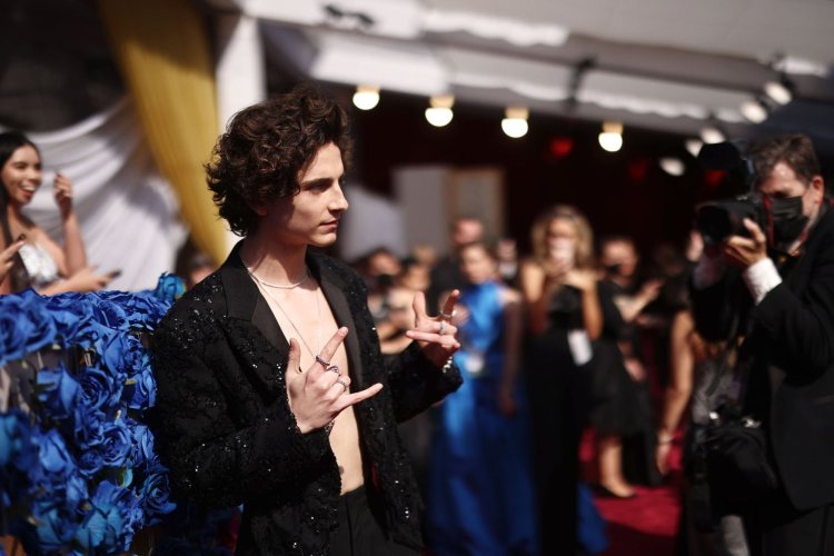 Timothy Shalame Red Plant 2022