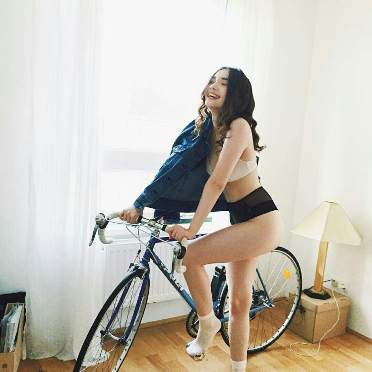 Aya Shalkar in a swimsuit