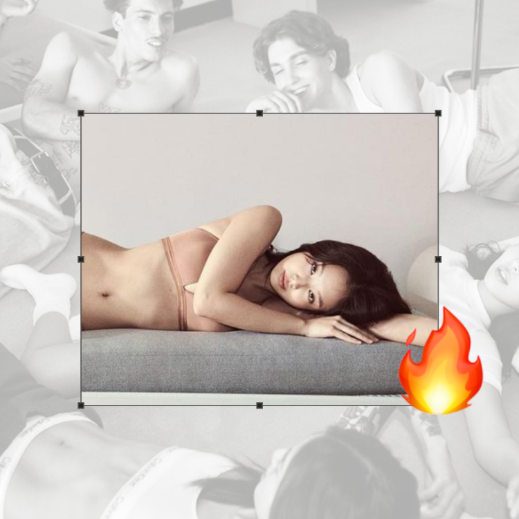 Jennie advertising of panties