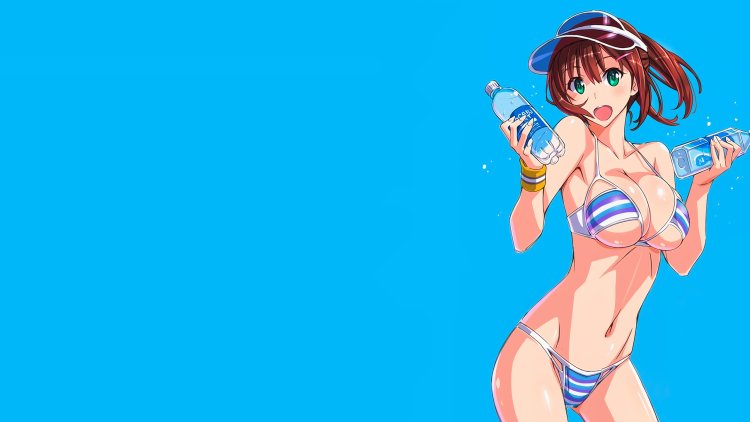 Anime girls in swimsuits