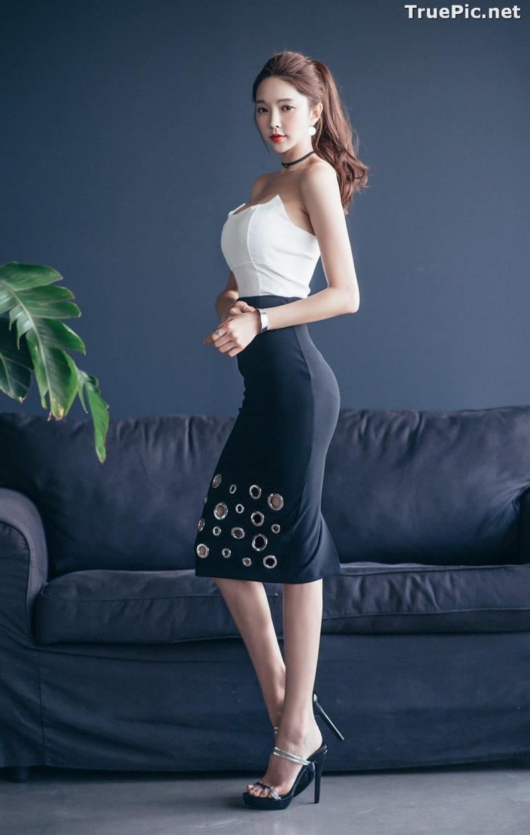 Park Soo Yeon in a dress