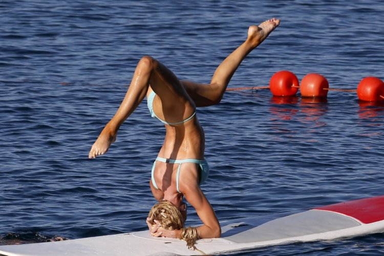 Christine Kuinn in a swimsuit