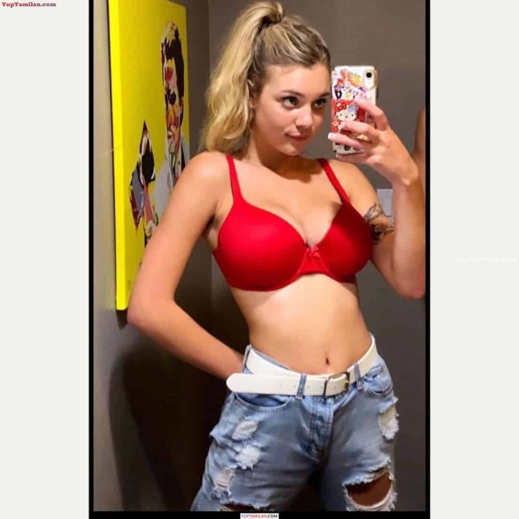 Gabbie Carter in a bra