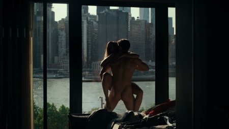 Erotic scene in the window