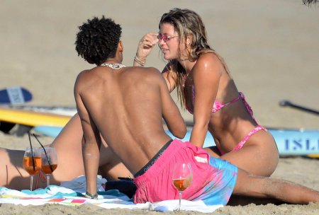 Jaden Smith and Sofia Richie on the beach