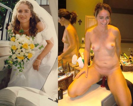 Naked brides in clothes and without