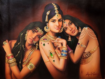 Three Indian girls