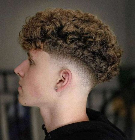 Faux hawk Curly haircut