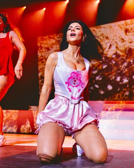 Marina Diamandis in a swimsuit