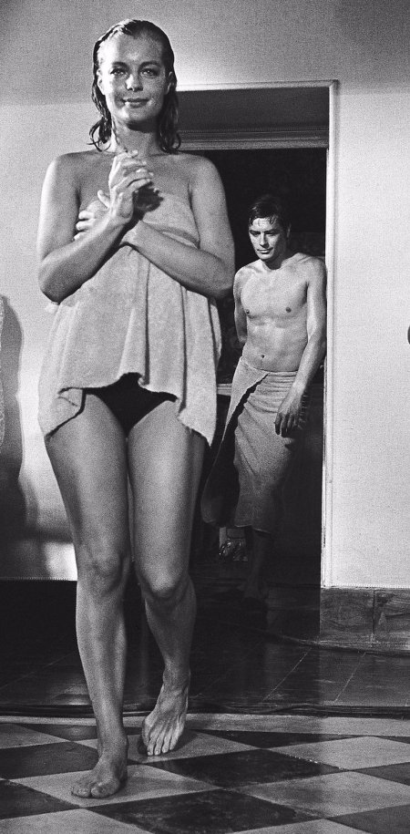 Romy Schneider and Alain Delon 1968