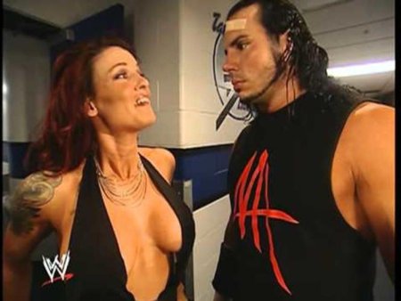 Lita and Matt Hardy Kiss