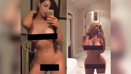 Naked Kim Kardashian drain
