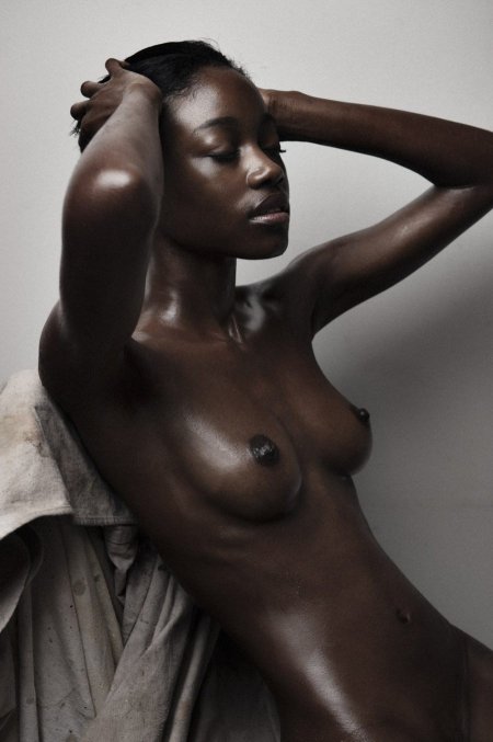 Very black naked black women