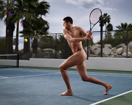 Naked guys tennis players