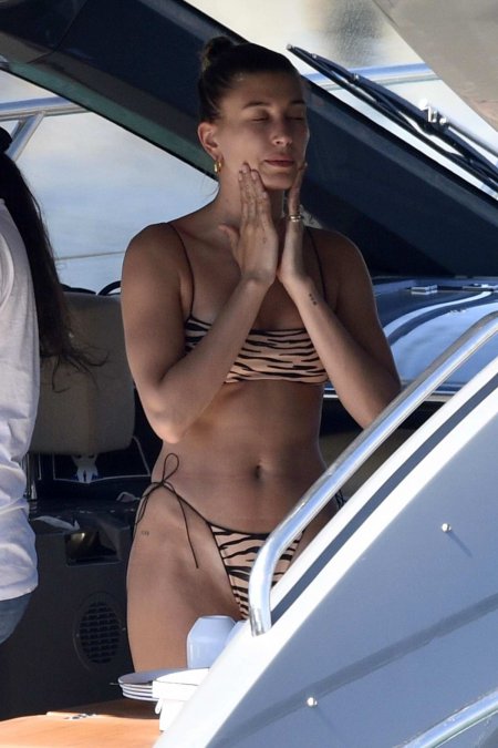 Bella Hadid in the paparazzi swimsuit