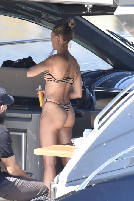 Bella Hadid in the paparazzi swimsuit