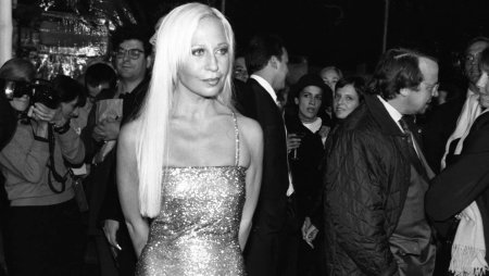 Donatella Versace and Gianni Versache
