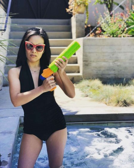 Ali Wong in a swimsuit