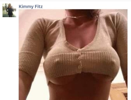 Silicone boobs under a bra