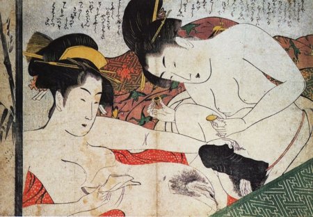 Japanese erotic shung engravings