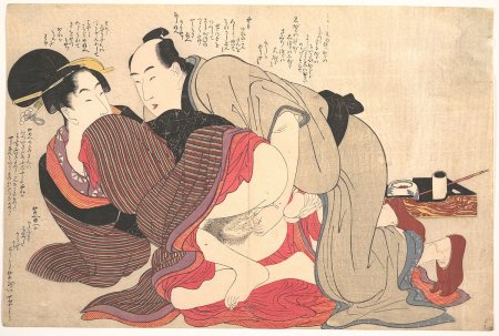 Erotic engravings of Utamaro
