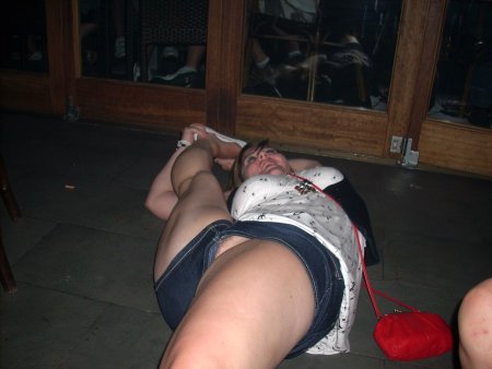 Drunk girls under a skirt