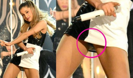 Ariana Grande drains naked